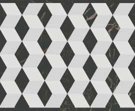 Kerama Marazzi HGD/A483/35006 Декор Келуш 4 черно-белый 14х34