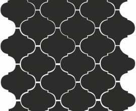 Плитка Kerama Marazzi 65001 Арабески глянцевый черный 26x30