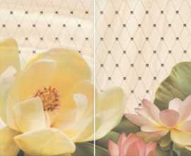 Панно Kerama Marazzi HGD/B56/4x/8260 Летний сад беж, панно из 4 частей 20х30