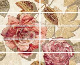Laparet Бордюр Illyria flowers mix 7,5х25