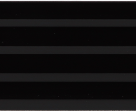 Плитка Equipe 28483 Costa Nova Onda Black Glossy 5x20