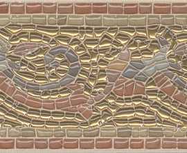 Бордюр Kerama Marazzi HGD/B100/17000 Виченца золото 15х7,2