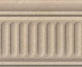 Бордюр Kerama Marazzi 19022/3F Золотой пляж тёмный беж структурированный 20х9,9