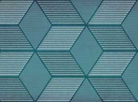 LB-Ceramics 1664-0185 Парижанка декор Гексагон бирюзовый 20х60