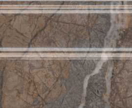 Kerama Marazzi FMB023R Плинтус Театро коричневый обрезной 25*15