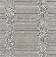 Kerama Marazzi OP/B201/12137R Декор Безана серый обрезной 25*75