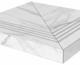 Ступень Kerama Marazzi SG507102R/GCA Монте Тиберио лапп угловая универсальная клееная 33*33
