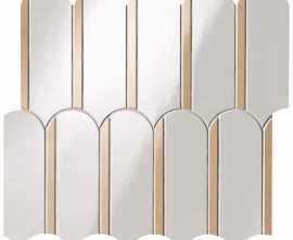 Мозаика FAP Ceramiche fQKQ Onice Neve Onice Miele Archs Mosaico 28.2x31