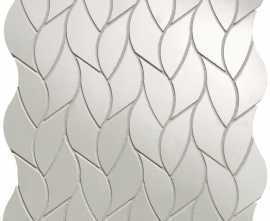 Мозаика FAP Ceramiche fQMU Onice Neve Leaves Mosaico 25.9x30.9