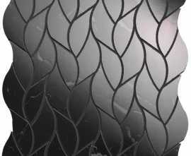 Мозаика FAP Ceramiche fQMS Nero Elegante Leaves Mosaico 25.9x30.9