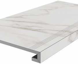 Kerama Marazzi SG850192R/GCF Ступень клееная Монте Тиберио серый светлый лаппатированный 33x80x0,9