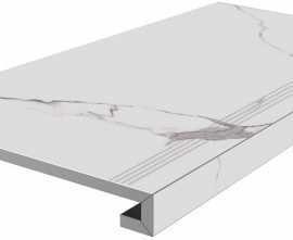 Kerama Marazzi SG849992R/GCF Ступень клееная Монте Тиберио белый лаппатированный 33x80x0,9
