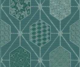 Azori Декор Devore Indigo Geometria 31.5x63