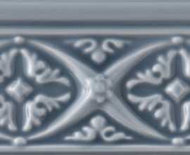 Бордюр Adex ADNE4142 Relieve Bizantino Storm Blue 7,5x15