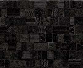 Плитка Eletto Ceramica 506811101 Commesso Nero Piazze 25,1х70,9