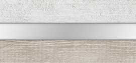Global Tile 10200000006 Бордюр Terrazzo Белый 01 60*6,5