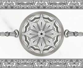 PiezaROSA 222901 Бордюр Crystal 7х20