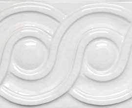 Бордюр Adex ADMO4078 Relieve Clasico C/C Blanco 7,5х15