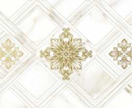 Global Tile 10300000203 Calacatta Gold Белый Декор 40x25