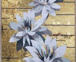 Панно Decor Marmi Fiori Simil Oro 106x156