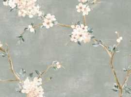 Декор Ragno Marazzi RA1X Mixed Verde Decoro Fiori di Pesco B Rett. 40x120