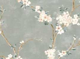 Декор Ragno Marazzi RA1N Mixed Verde Decoro Fiori di Pesco A Rett. 40x120
