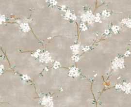 Декор Ragno Marazzi RC5M Mixed Rosa Decoro Fiori di Pesco Rett. (A+B) 40x120