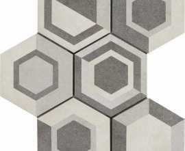 Декор Ragno Marazzi R4DT Rewind Decoro Geometrico Vanilla 21х18.2