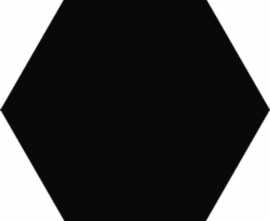 Плитка Vitra K945262 Miniworx Hexagon Черный Матовый 21x24