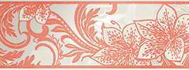 LB-Ceramics 1501-0052 Бордюр Азур Крем алый 8,5x25
