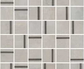 Kerama Marazzi MM13130 Декор Гварди 1 мозаичный серый светлый матовый обрезной 30x30x0,9