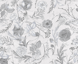 Global Tile 10300000105 Декор Genevieve GT Серая (панно из 2 плит) 50x60
