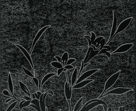 Декор Kerama Marazzi HGD/B569/5292 Барберино 5 чёрный глянцевый 20x20