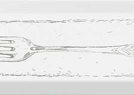 Декор Kerama Marazzi NT/A26/9001 (NT/A26/2882) Вилка зеленый 8,5*28,5