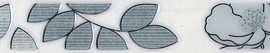 Бордюр Kerama Marazzi STG/B235/15016 Ньюпорт Цветы зеленый 40*3