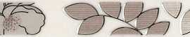 Бордюр Kerama Marazzi STG/A235/15010 Ньюпорт Цветы коричневый 40*3