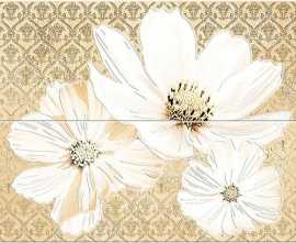 Панно Azori Sfumato Beige Floret панно (комплект 2шт) 50.5x40.2