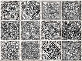 Azori Grazia Grey Nefertiti Декор 20,1x40,5