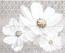 Панно Azori 583242002 Sfumato Grey Floret панно (комплект 2шт) 50.5x40.2