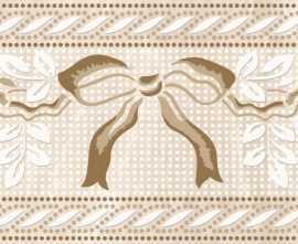 Eurotile Бордюр 767 DIANA бантик 8х29.5