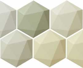 Плитка Tubadzin Origami green hex 11x12.5