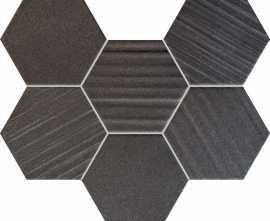 Декор Tubadzin Ms-Horizon hex black 28,9x22,1