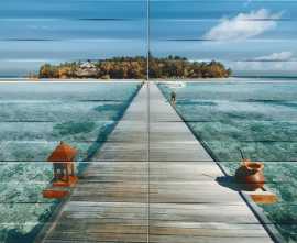 Панно Tubadzin Maxima Azure-1 Панно (из 6-ти плиток) 67,3x89,8