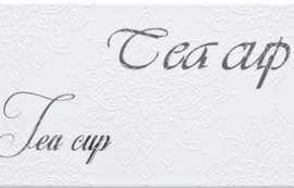 Декор Monopole Decor Veronika Brillo Tea Cup Blanco 10x40
