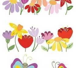 Декор Нефрит Керамика 06-01-1-52-05-01-3028-0 Kids Flora 40х100