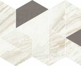 Декор Coliseumgres 620110000126 Trevi White Trapezium Matt 31.4x18