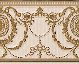 Бордюр Ape A021615 Loire Listelo Agustine Gold Ivory 10x25