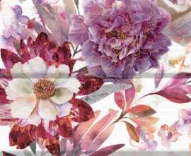 Панно Absolut Keramika Composicion Savage Flowers 02 Berenjena 30x45 (комплект 2шт)