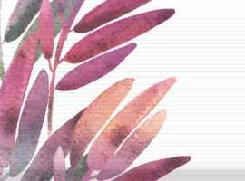 Декор Absolut Keramika Aure Decor Savage Flowers 01 Berenjena 15x45