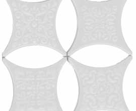 Декоративная вставка Absolut Keramika Estrella Set Core Blanco 6.7x6.7 микс